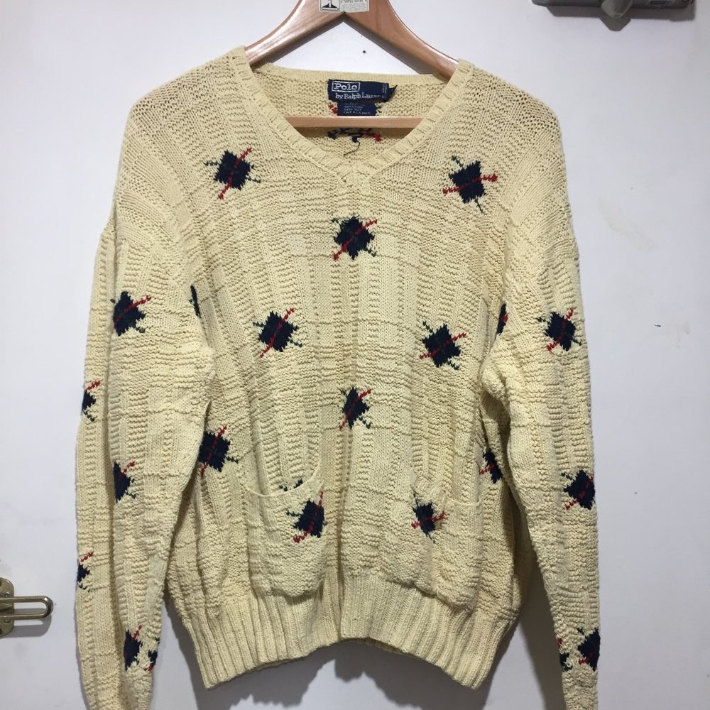 VINTAGE POLO by RALPH LAUREN KNITTED SWEATERS SIZE L